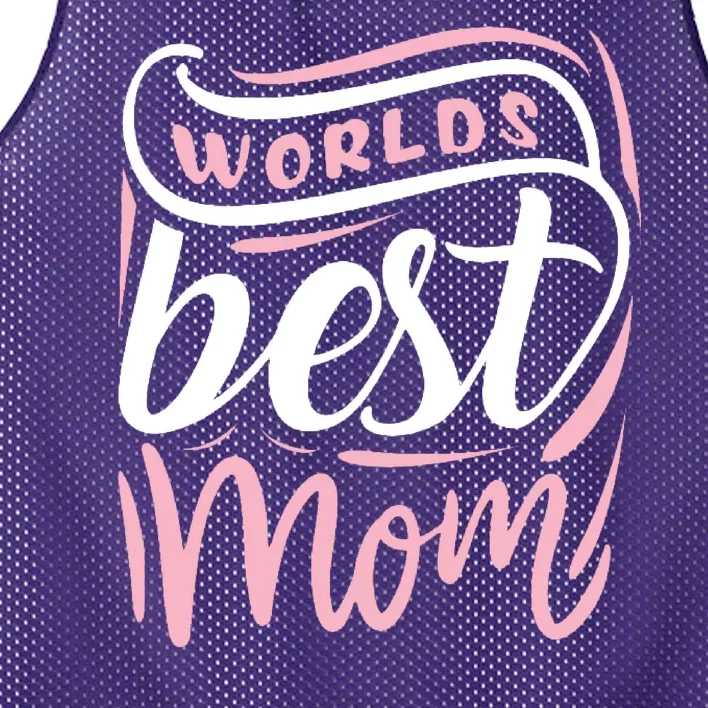 Worlds Best Mom Mothers Day Gift Mesh Reversible Basketball Jersey Tank