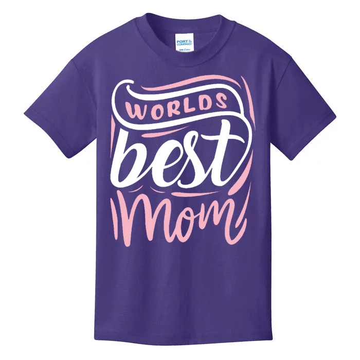 Worlds Best Mom Mothers Day Gift Kids T-Shirt