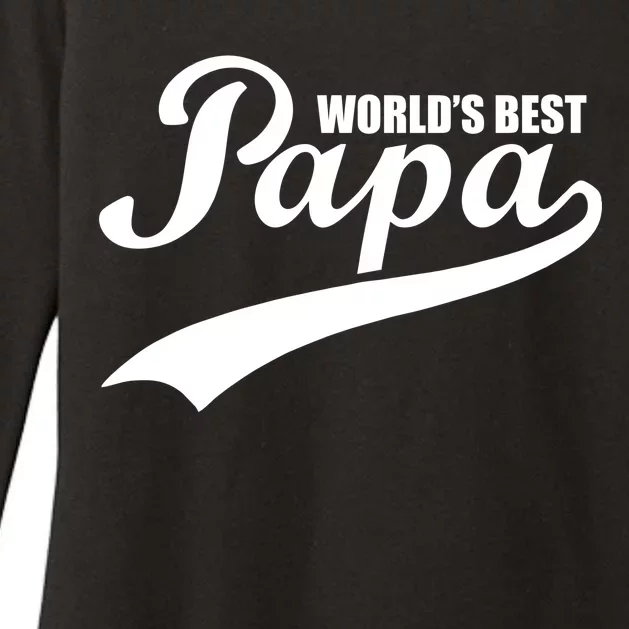 World's Best Papa Womens CVC Long Sleeve Shirt