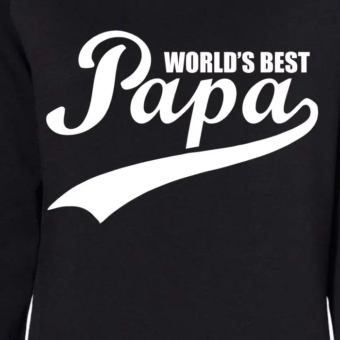 World's Best Papa Womens California Wash Sweatshirt