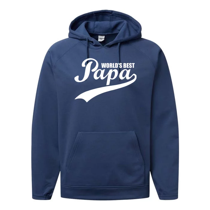 World's Best Papa Performance Fleece Hoodie