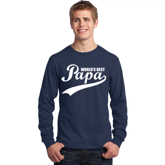 World's Best Papa Long Sleeve Shirt