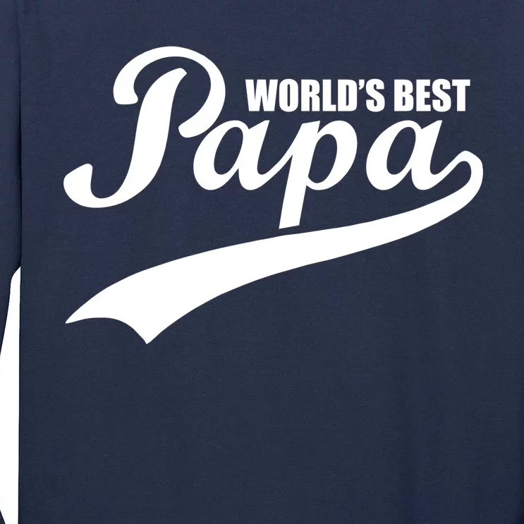 World's Best Papa Tall Long Sleeve T-Shirt