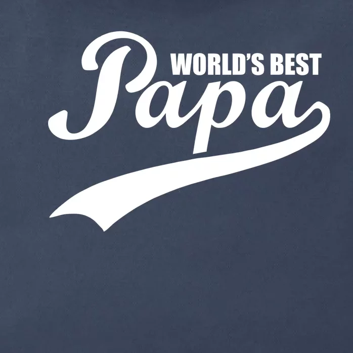 World's Best Papa Zip Tote Bag