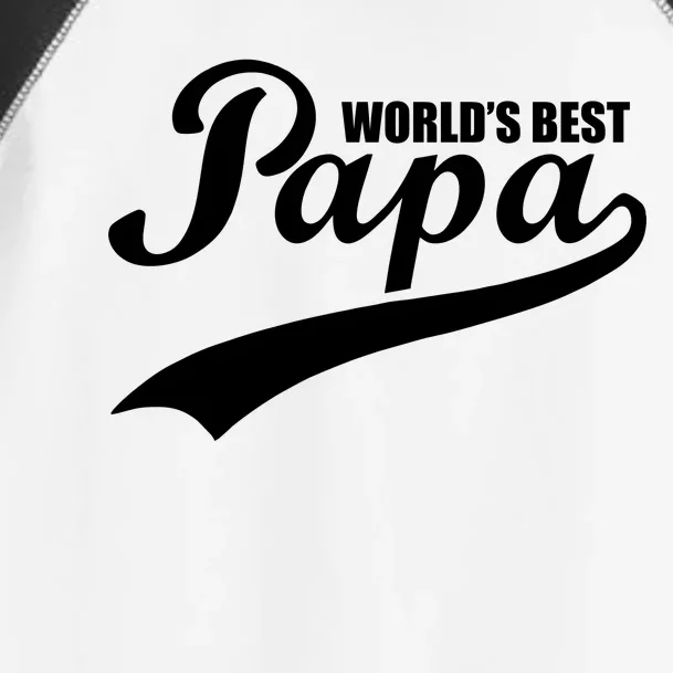 World's Best Papa Toddler Fine Jersey T-Shirt