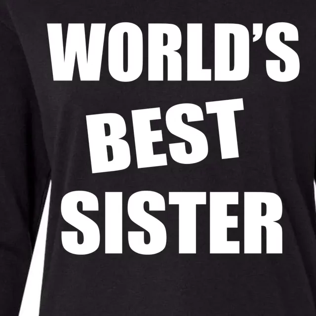 World's Best Sister Womens Cotton Relaxed Long Sleeve T-Shirt