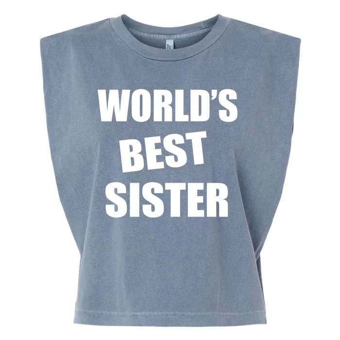 World's Best Sister Garment-Dyed Women's Muscle Tee