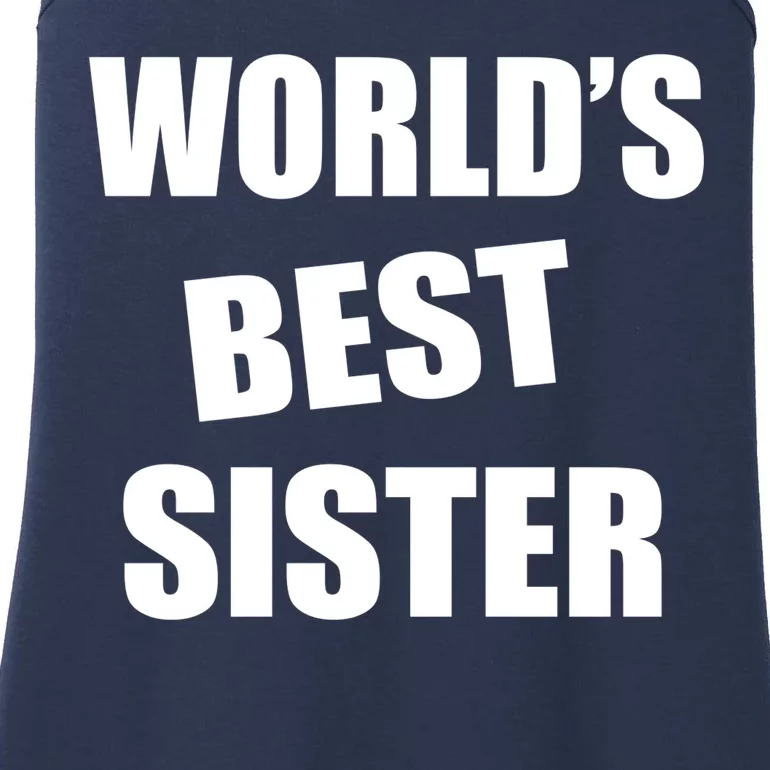 World's Best Sister Ladies Essential Tank