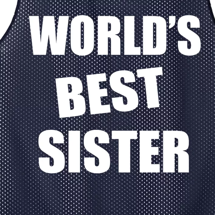 World's Best Sister Mesh Reversible Basketball Jersey Tank