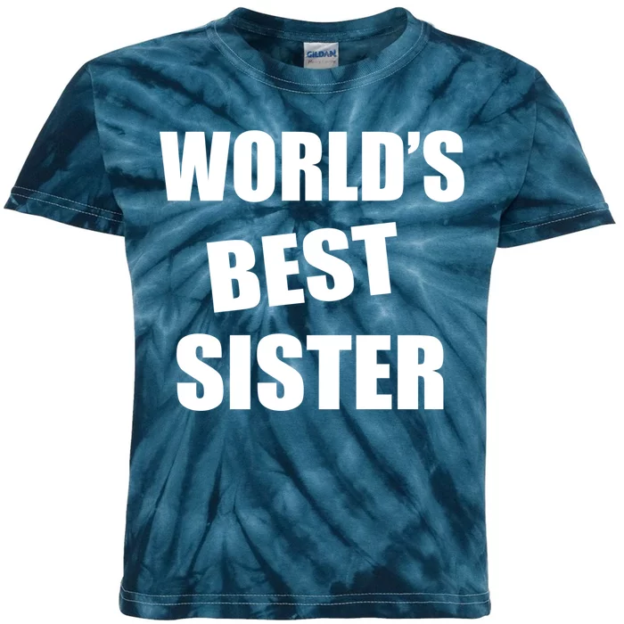 World's Best Sister Kids Tie-Dye T-Shirt