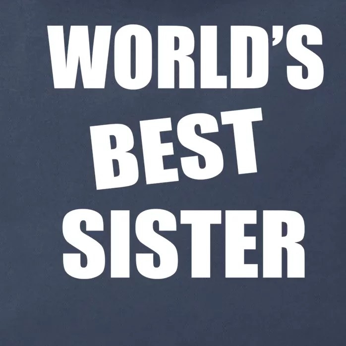 World's Best Sister Zip Tote Bag