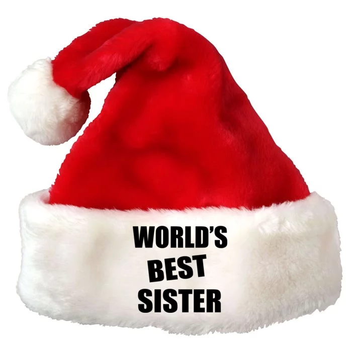 World's Best Sister Premium Christmas Santa Hat