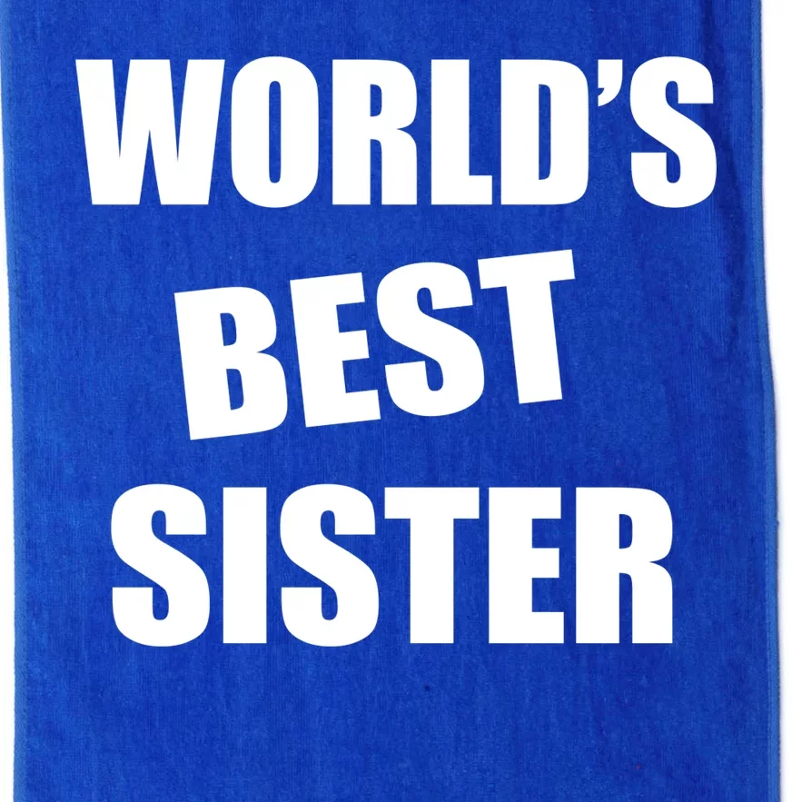 World's Best Sister Platinum Collection Golf Towel