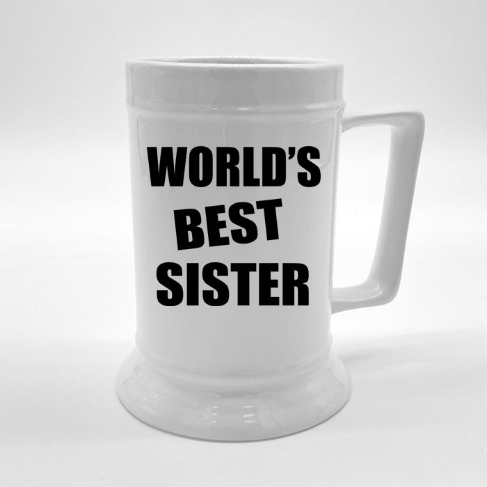 World's Best Sister Front & Back Beer Stein