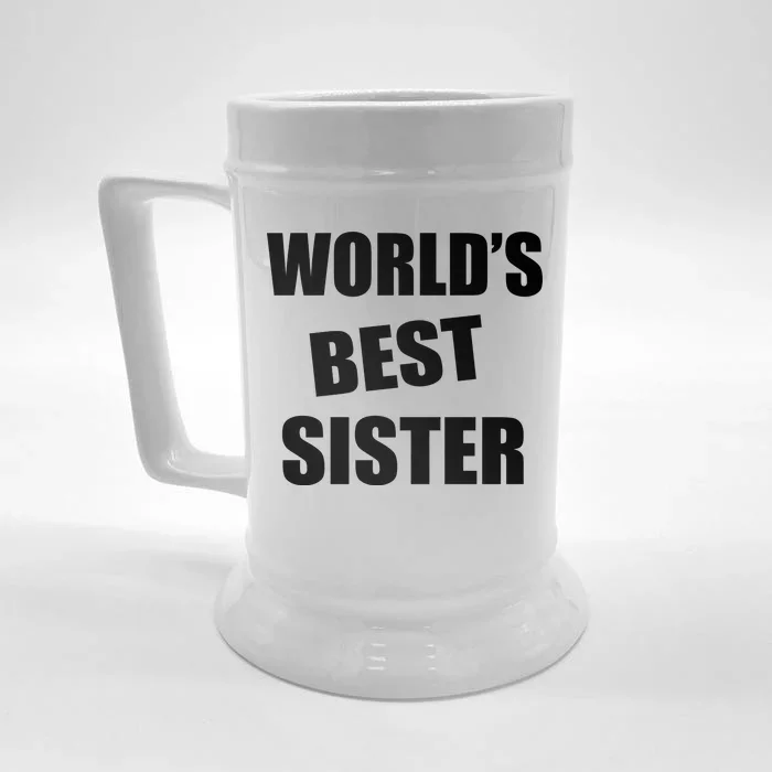 World's Best Sister Front & Back Beer Stein