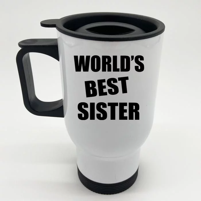 World's Best Sister Front & Back Stainless Steel Travel Mug