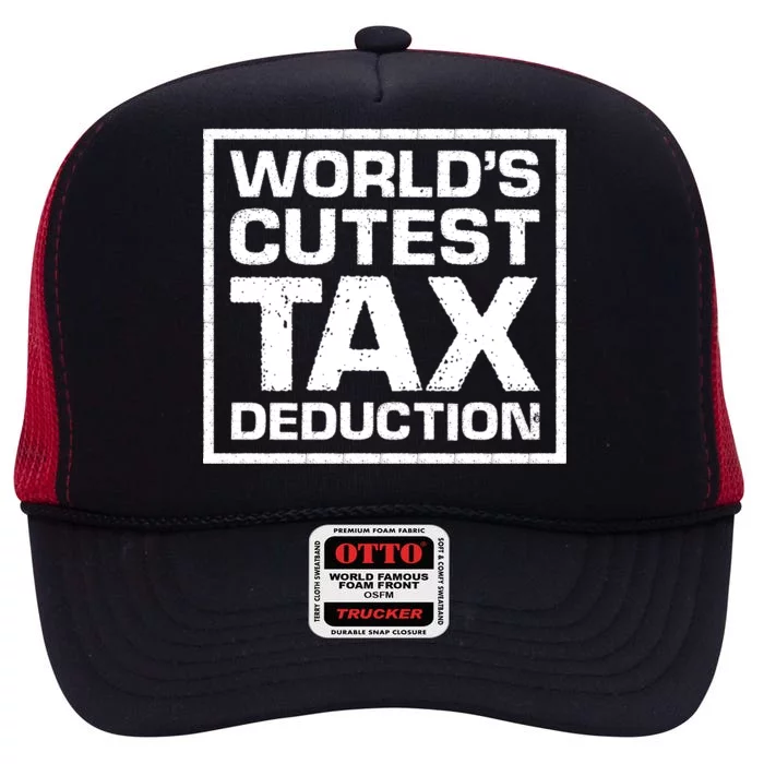 World's Cutest Tax Deduction High Crown Mesh Trucker Hat