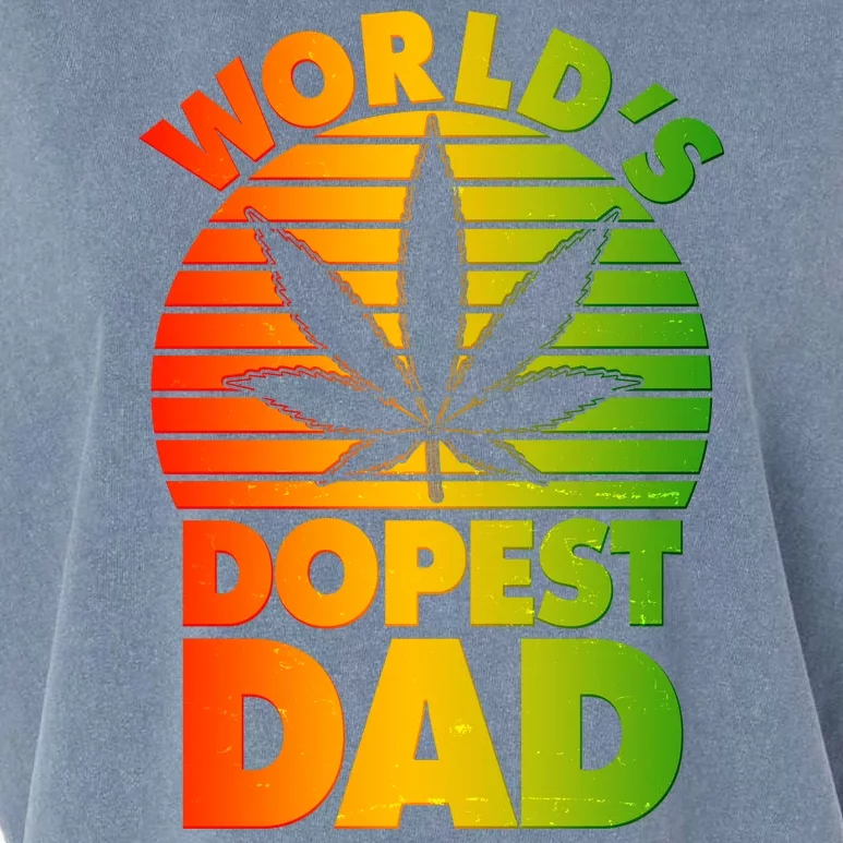 World's Dopest Dad Garment-Dyed Women's Muscle Tee