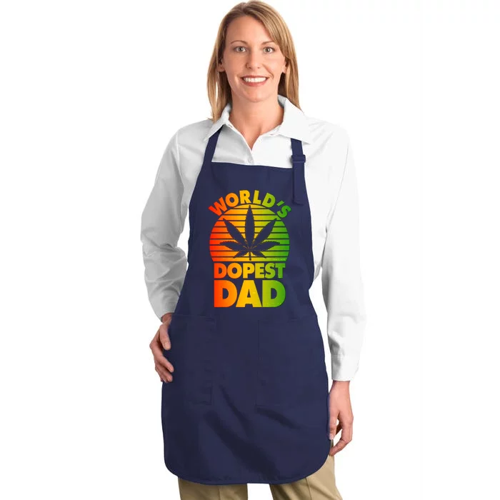 World's Dopest Dad Full-Length Apron With Pocket