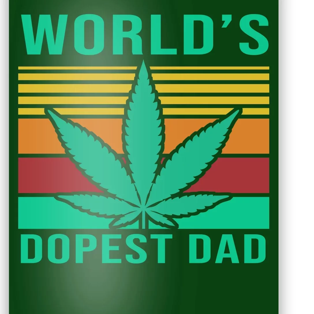 World's Dopest Dad Funny Retro Poster