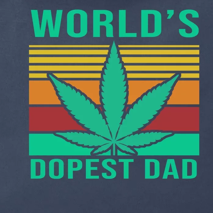 World's Dopest Dad Funny Retro Zip Tote Bag