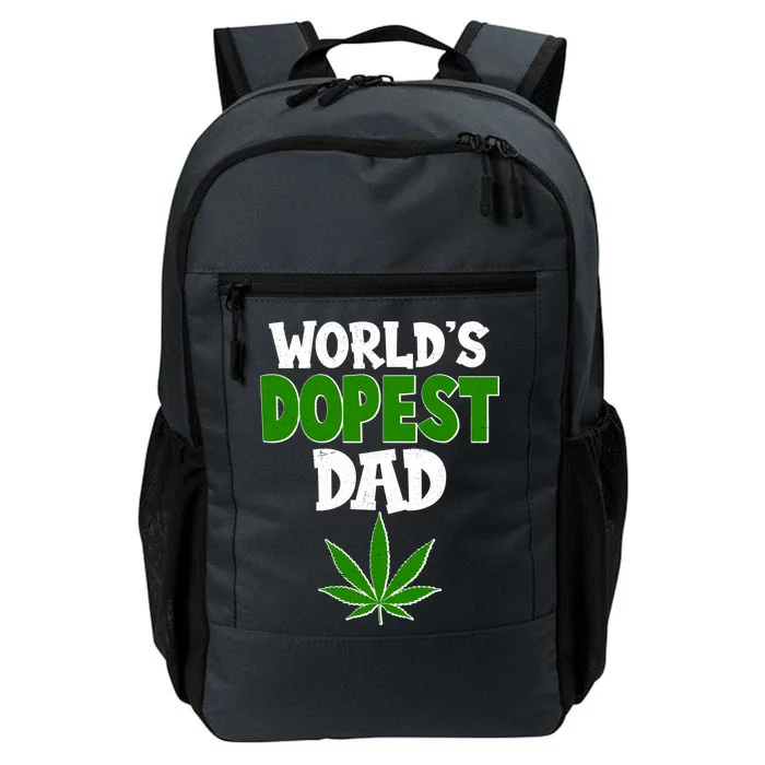 World's Dopest Dad Marijuana Weed Daily Commute Backpack