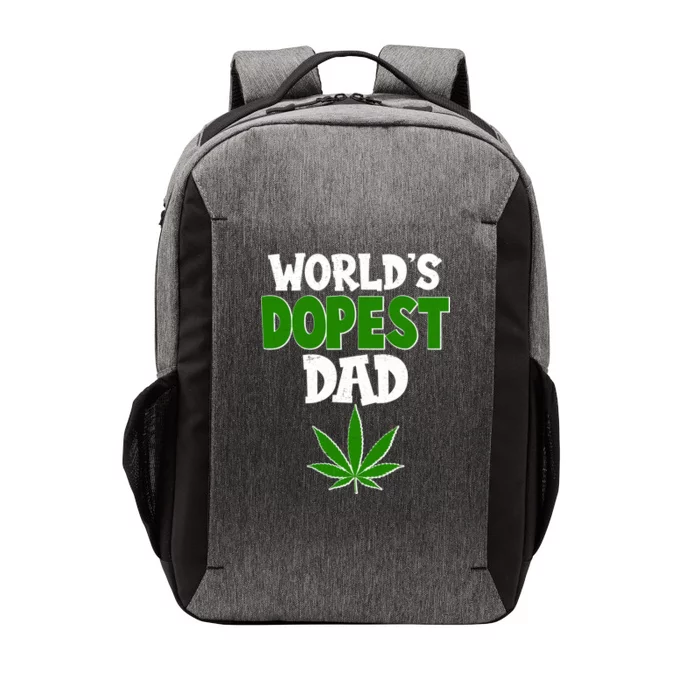 World's Dopest Dad Marijuana Weed Vector Backpack