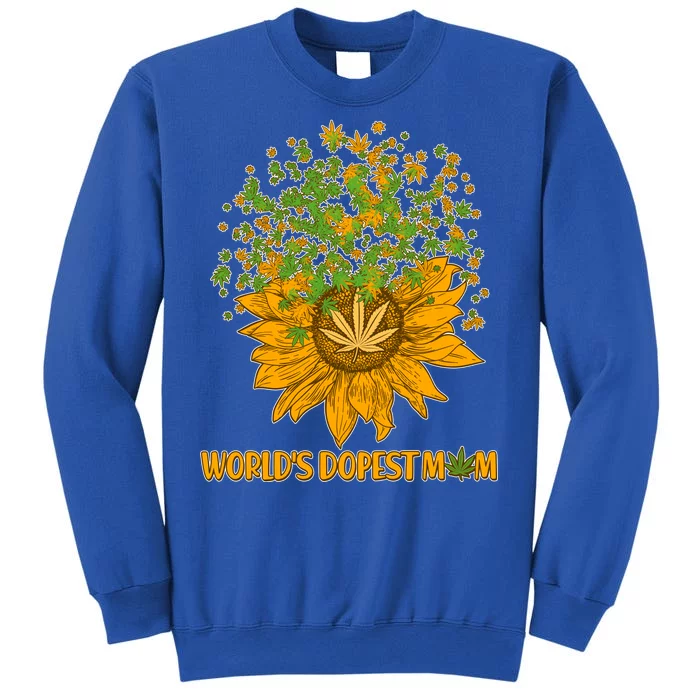 World's Dopest Mom Sunflower Tall Sweatshirt