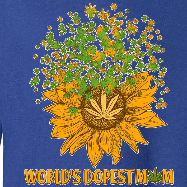 World's Dopest Mom Sunflower Toddler Sweatshirt