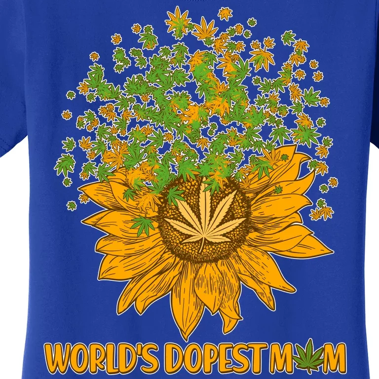 World's Dopest Mom Sunflower Women's T-Shirt