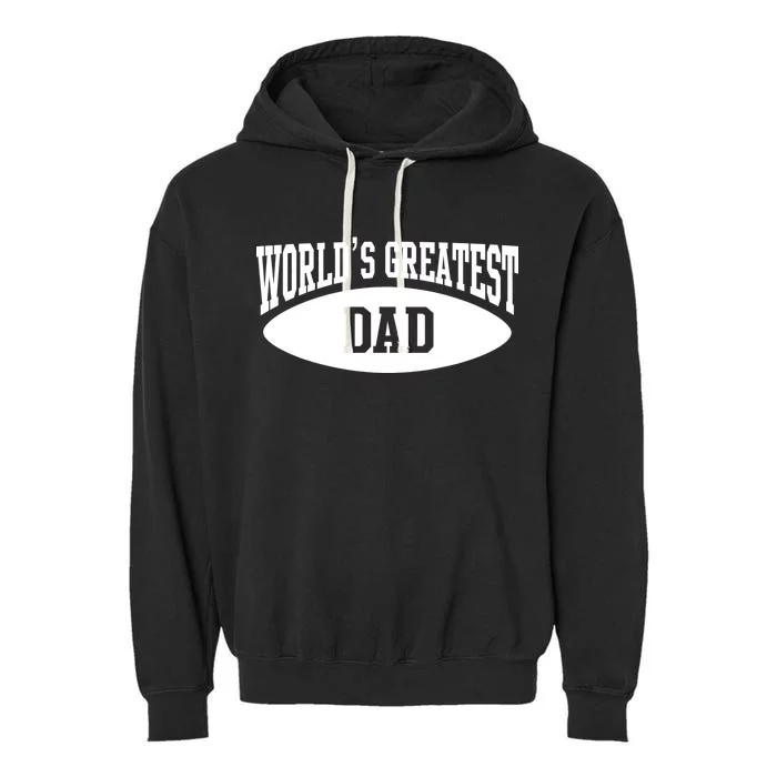 World's Greatest Dad Garment-Dyed Fleece Hoodie