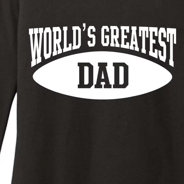 World's Greatest Dad Womens CVC Long Sleeve Shirt