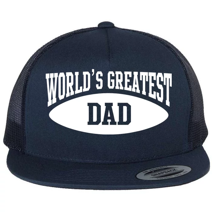 World's Greatest Dad Flat Bill Trucker Hat