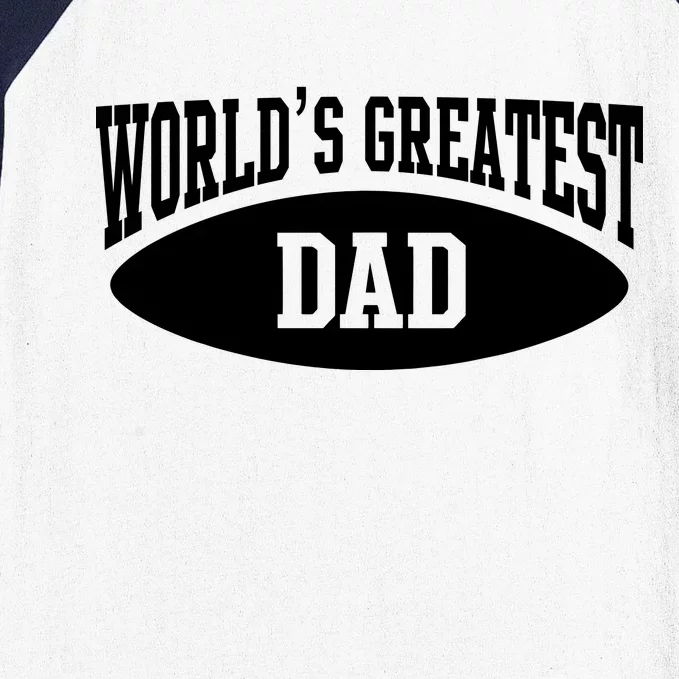 World's Greatest Dad Baseball Sleeve Shirt