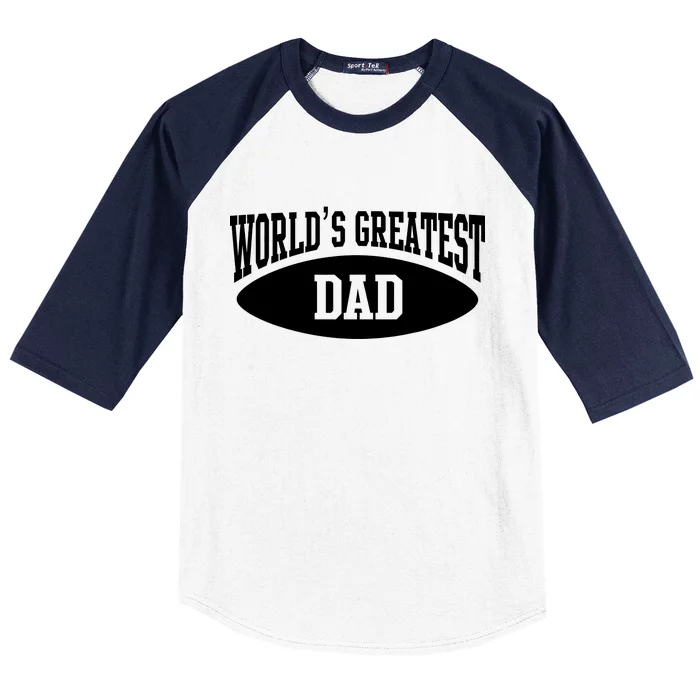 World's Greatest Dad Baseball Sleeve Shirt