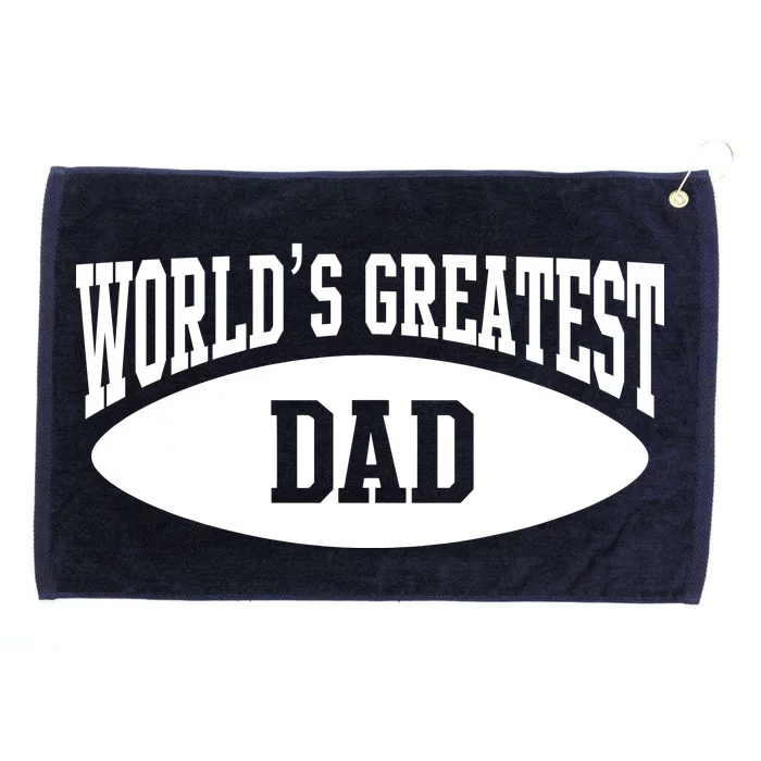 World's Greatest Dad Grommeted Golf Towel