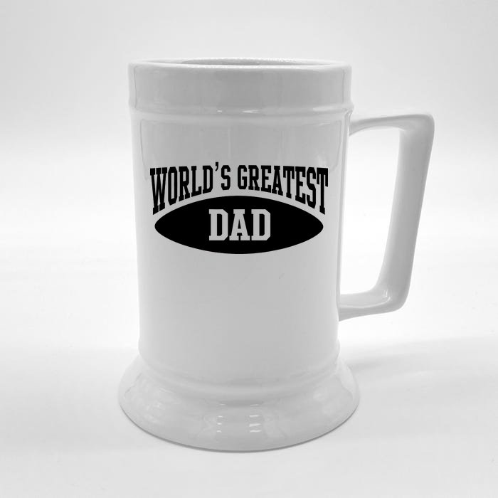 World's Greatest Dad Front & Back Beer Stein