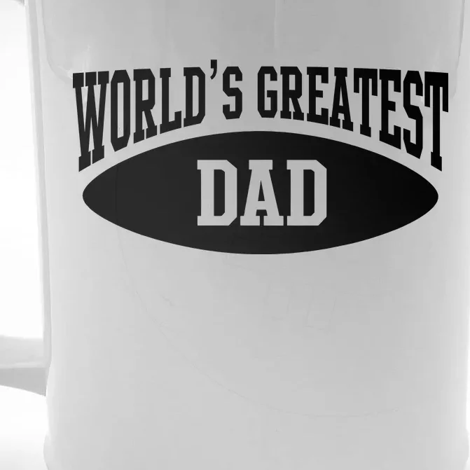 World's Greatest Dad Front & Back Beer Stein