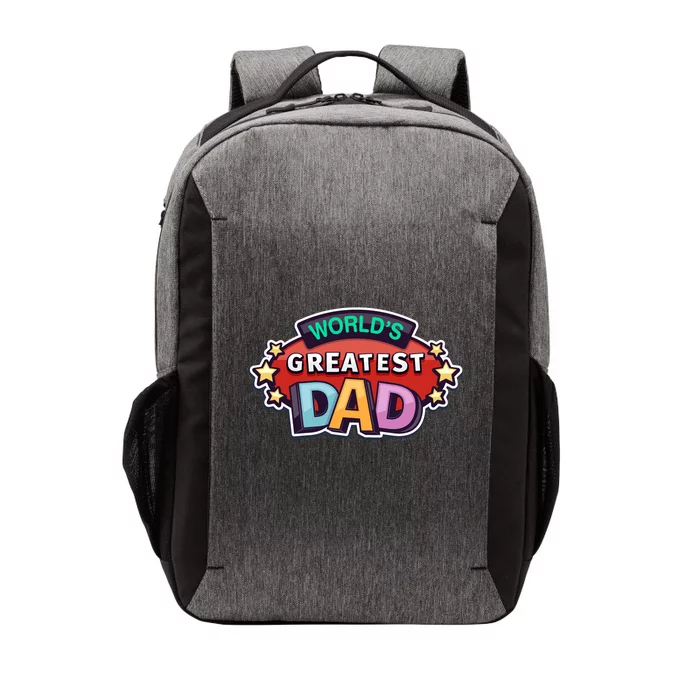 World's Greatest Dad Colorful Father's Day Vector Backpack