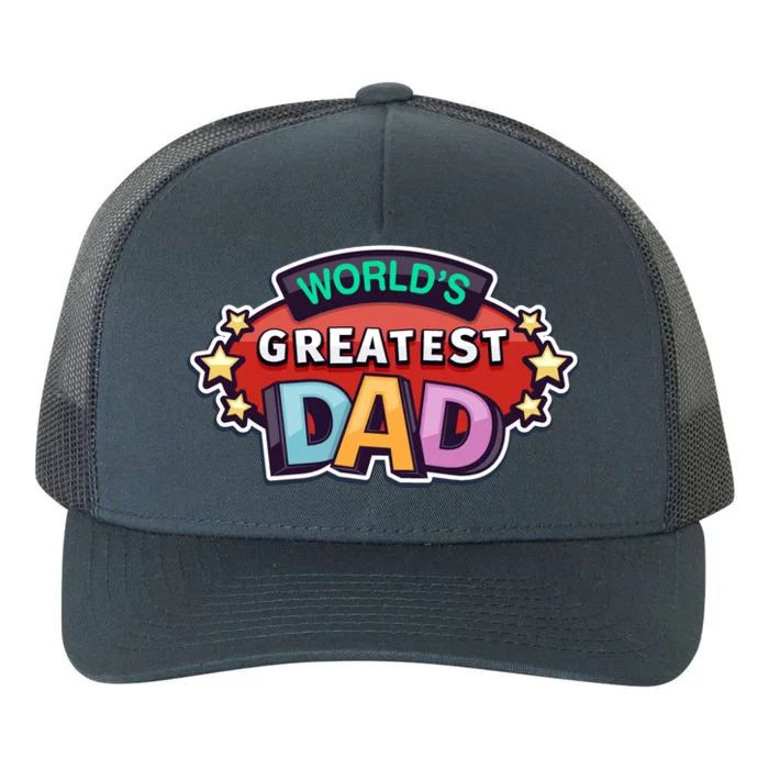 World's Greatest Dad Colorful Father's Day Yupoong Adult 5-Panel Trucker Hat