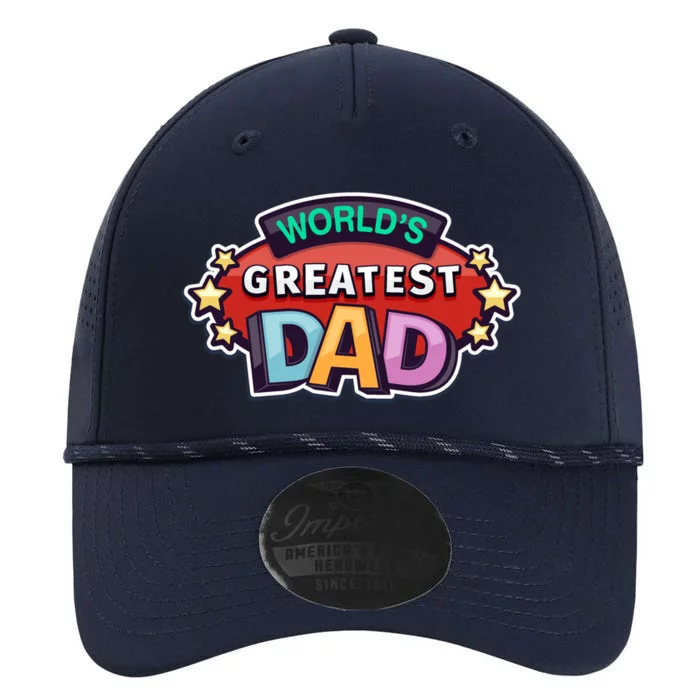 World's Greatest Dad Colorful Father's Day Performance The Dyno Cap