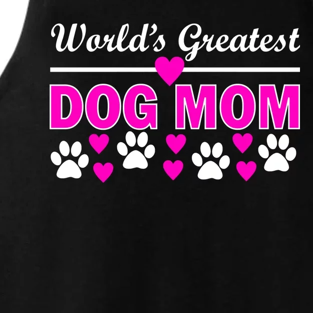 World's Greatest Dog Mom Ladies Tri-Blend Wicking Tank