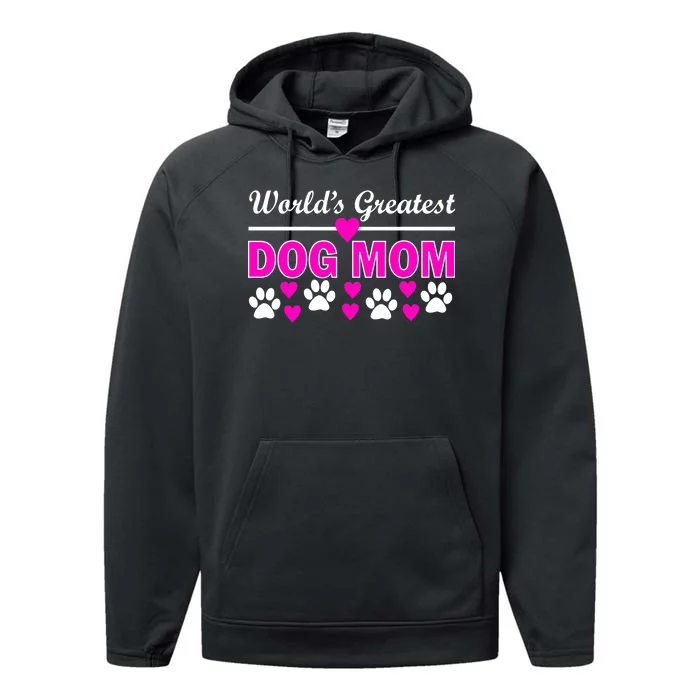 World's Greatest Dog Mom Performance Fleece Hoodie