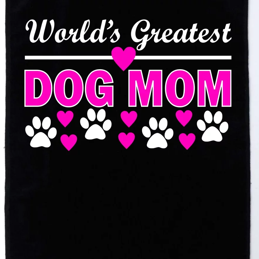 World's Greatest Dog Mom Platinum Collection Golf Towel