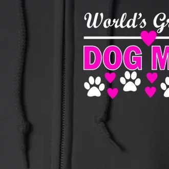 World's Greatest Dog Mom Full Zip Hoodie