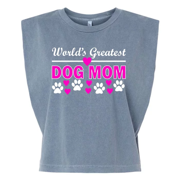 World's Greatest Dog Mom Garment-Dyed Women's Muscle Tee