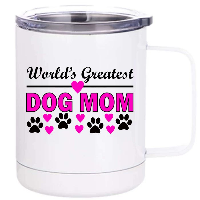 World's Greatest Dog Mom Front & Back 12oz Stainless Steel Tumbler Cup