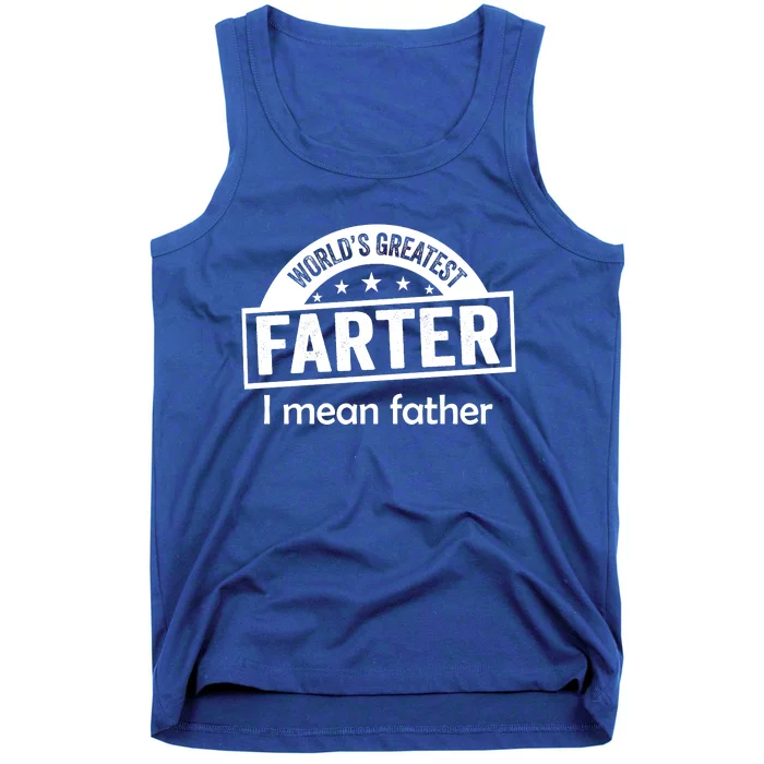 Worlds Greatest Farter Funny Father Dad Tank Top