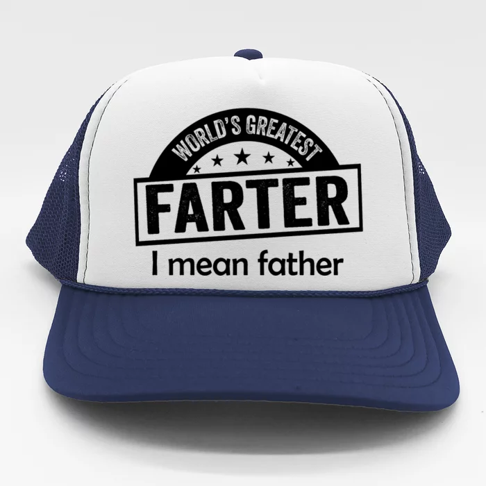 Worlds Greatest Farter Funny Father Dad Trucker Hat