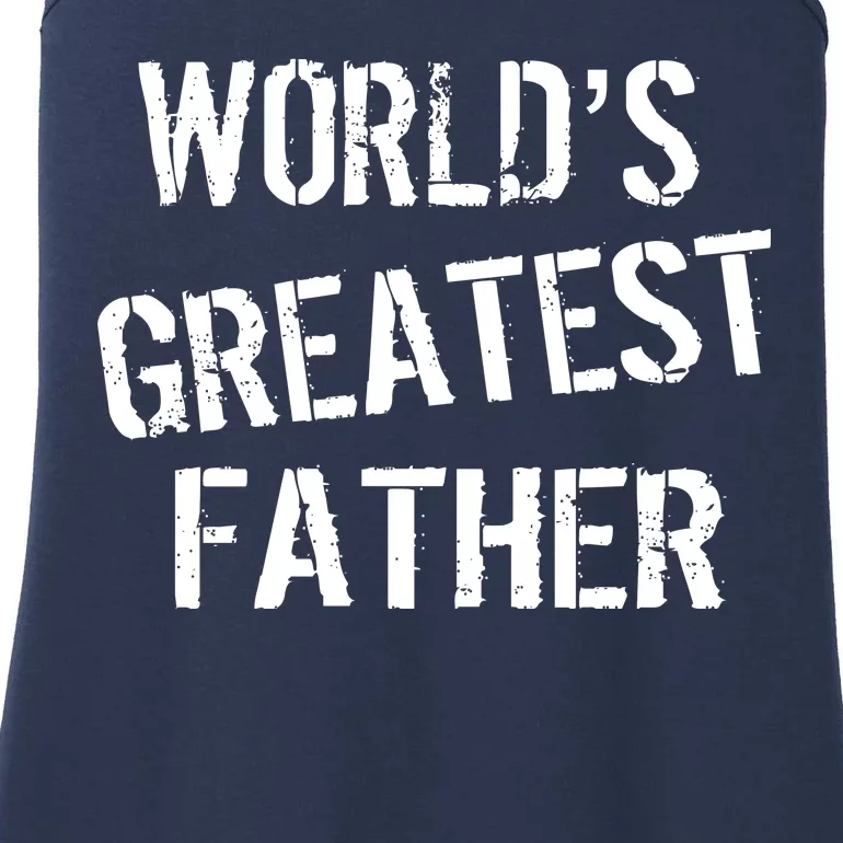 World's Greatest father Ladies Essential Tank